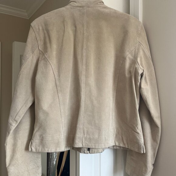 Chico's Tan Leather Jacket - Picture 2 of 6